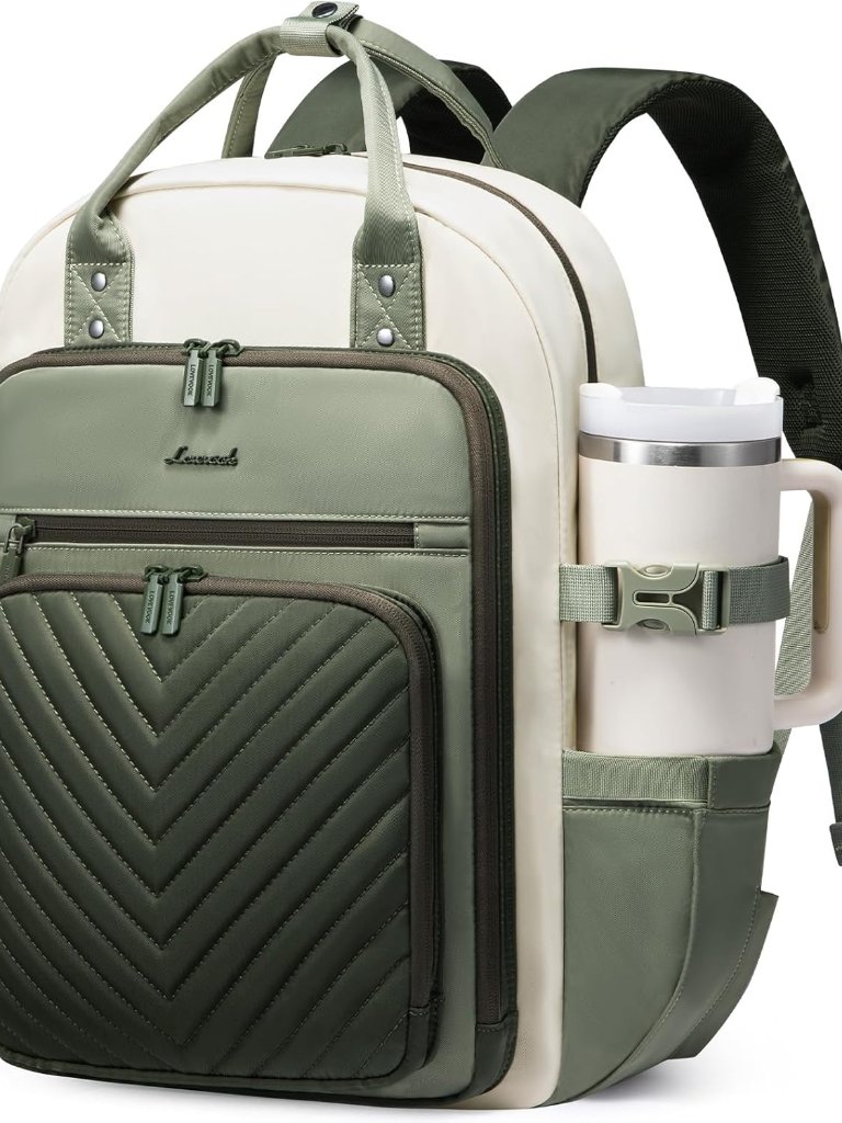 Laptop Backpack For Women, Water Resistant Travel Work Backpacks Purse Stylish B